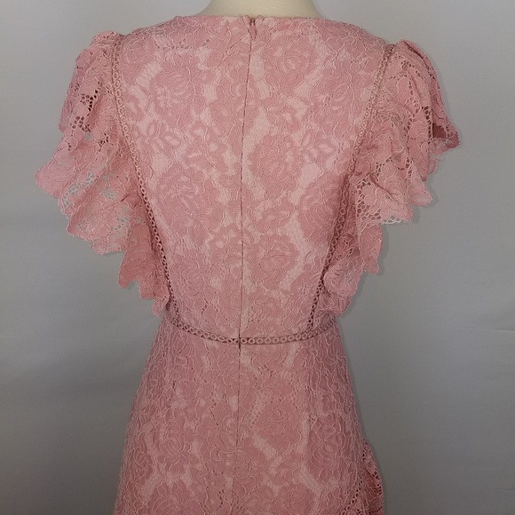 LACE RUFFLE DRESS - Picture 7 of 8